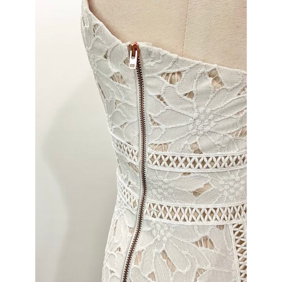 Saylor Crochet Floral Midi Dress Rare Vintage Size Large - Picture 7 of 11